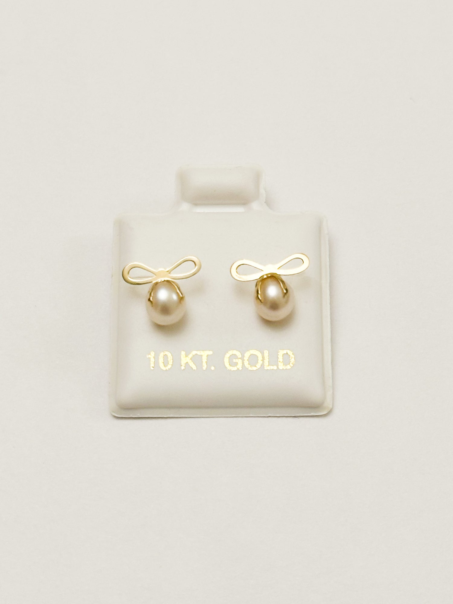 Moño Perla Oro 10k