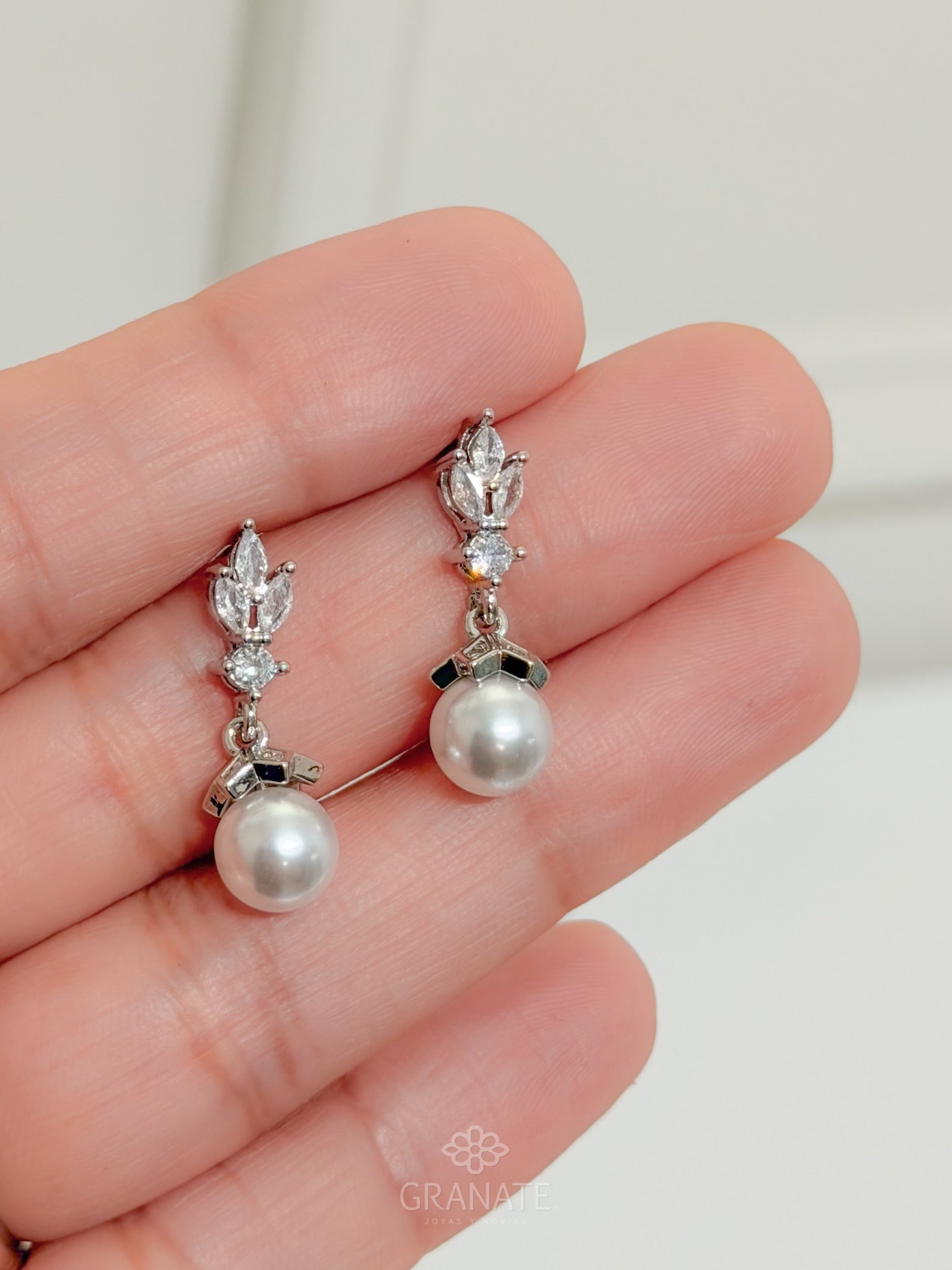 Aretes Marquises Perla