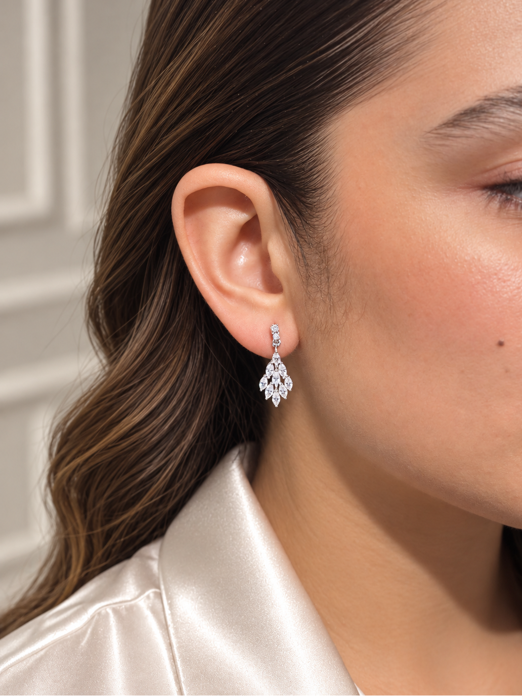 Aretes Marquises Zirconias