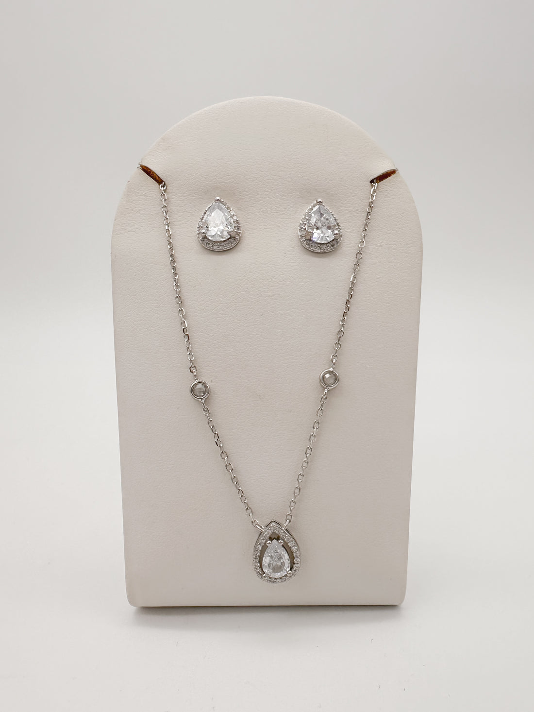 Juego Gota Halo Pavé de Plata