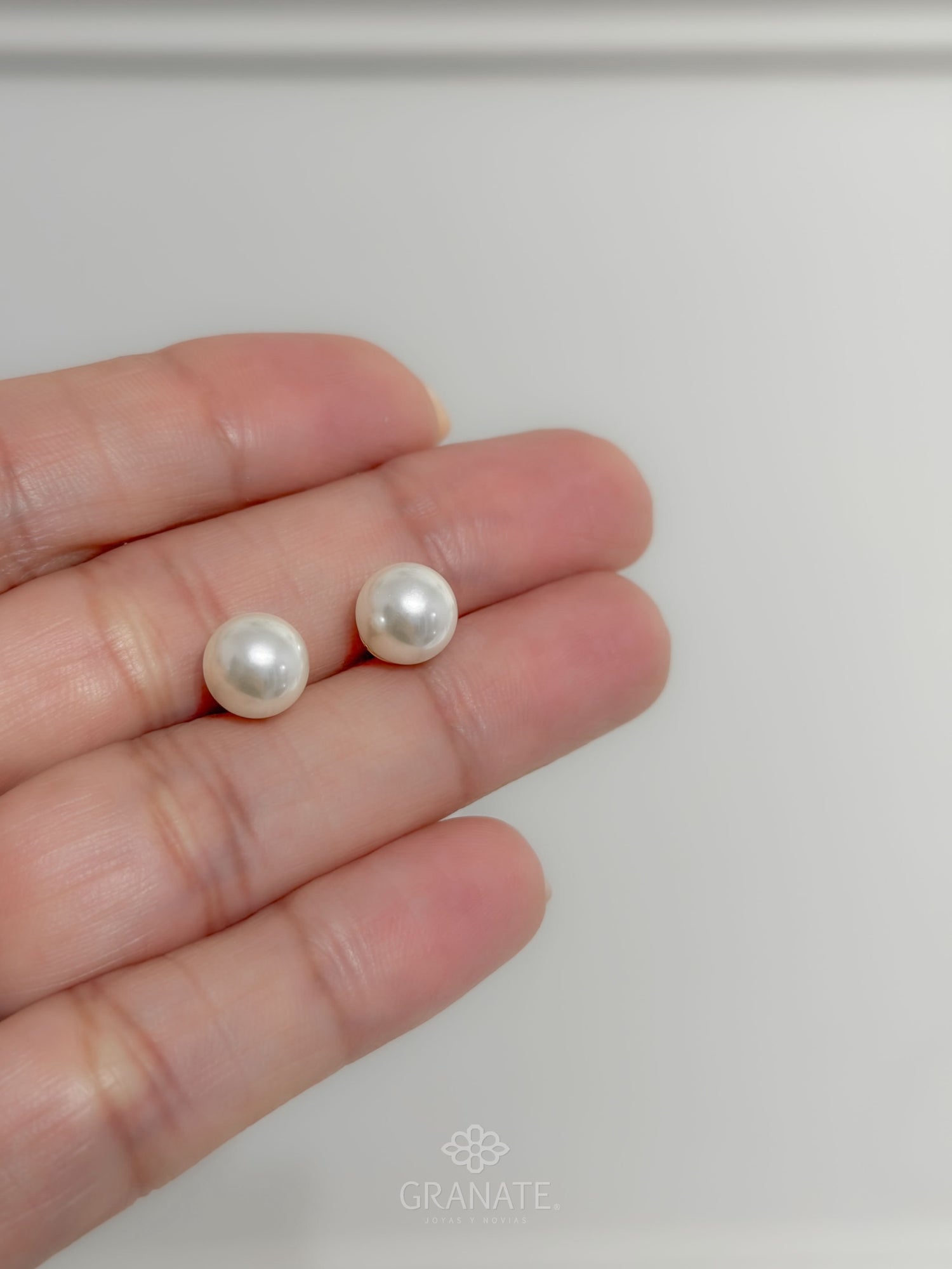 Aretes Perla 8mm