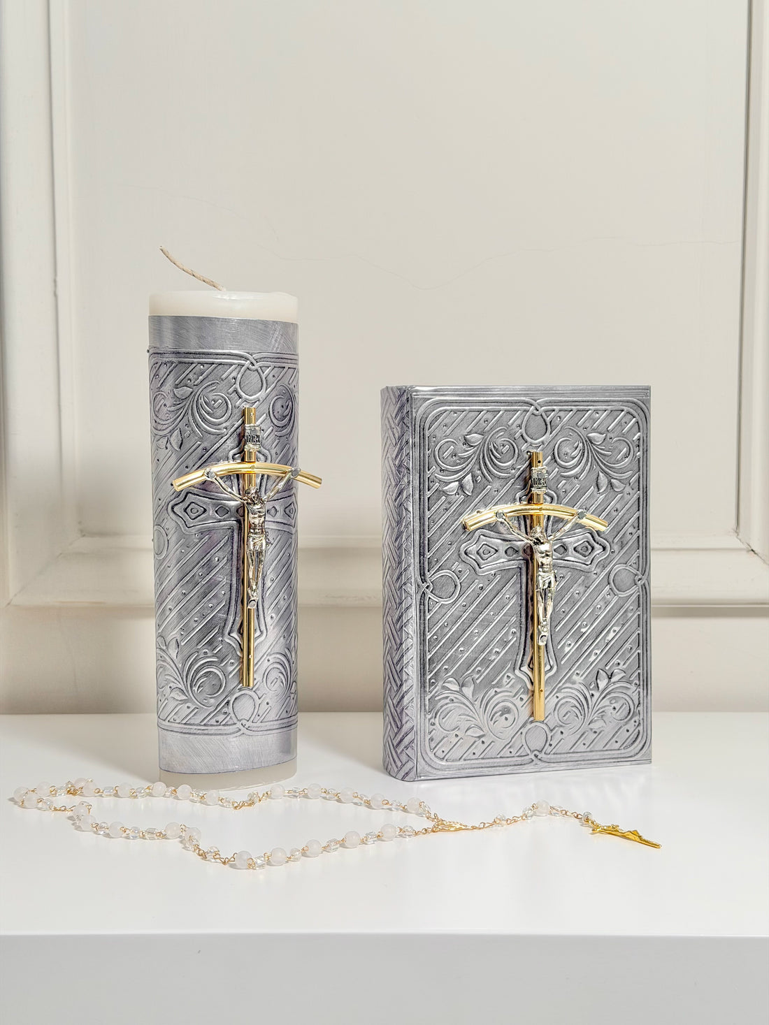 Kit Cristo Curva - Plateado