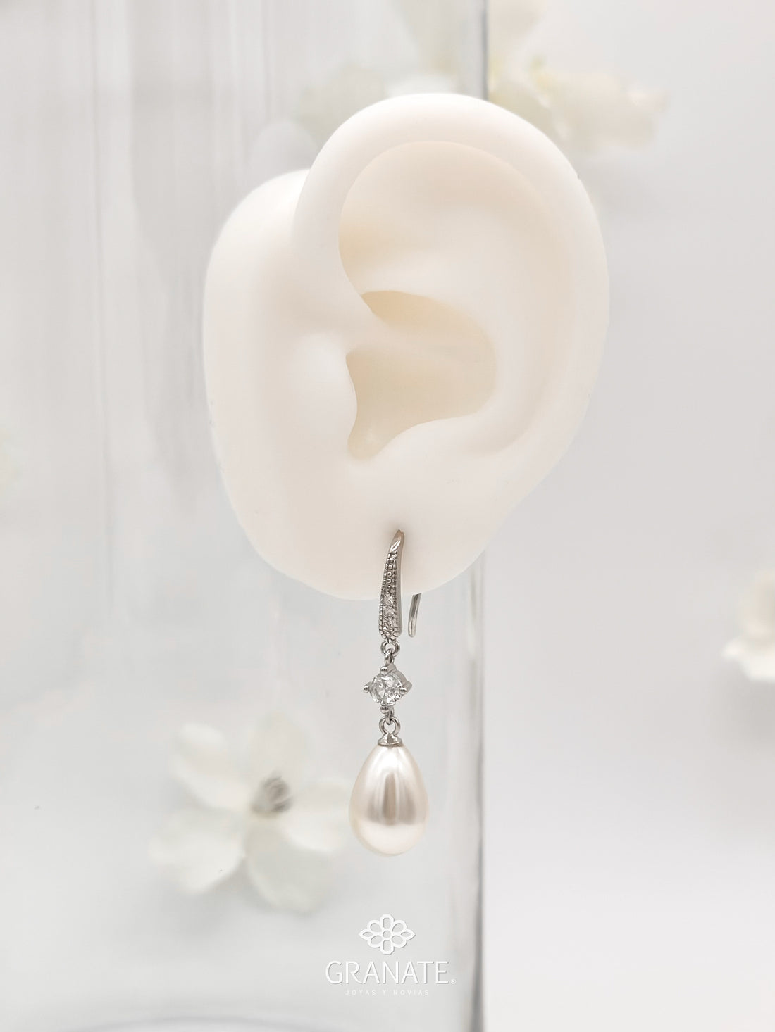Aretes Perla Gota