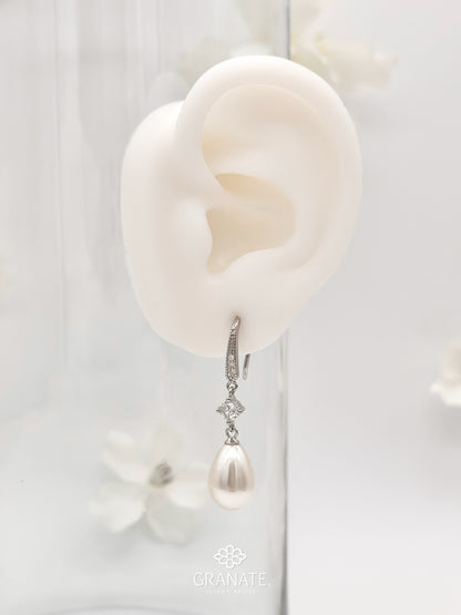 Aretes Perla Gota