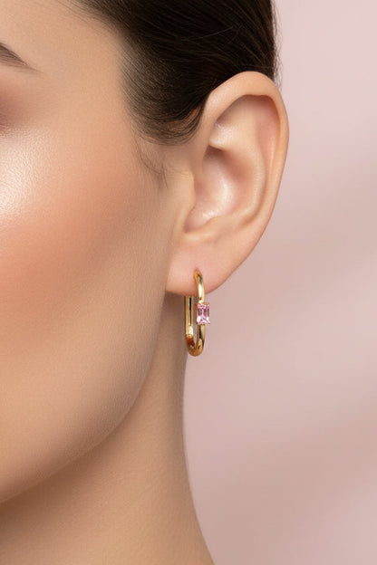 Hoops Marquise Rosa