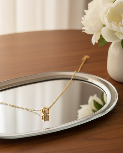 Collar Barril Zirconias