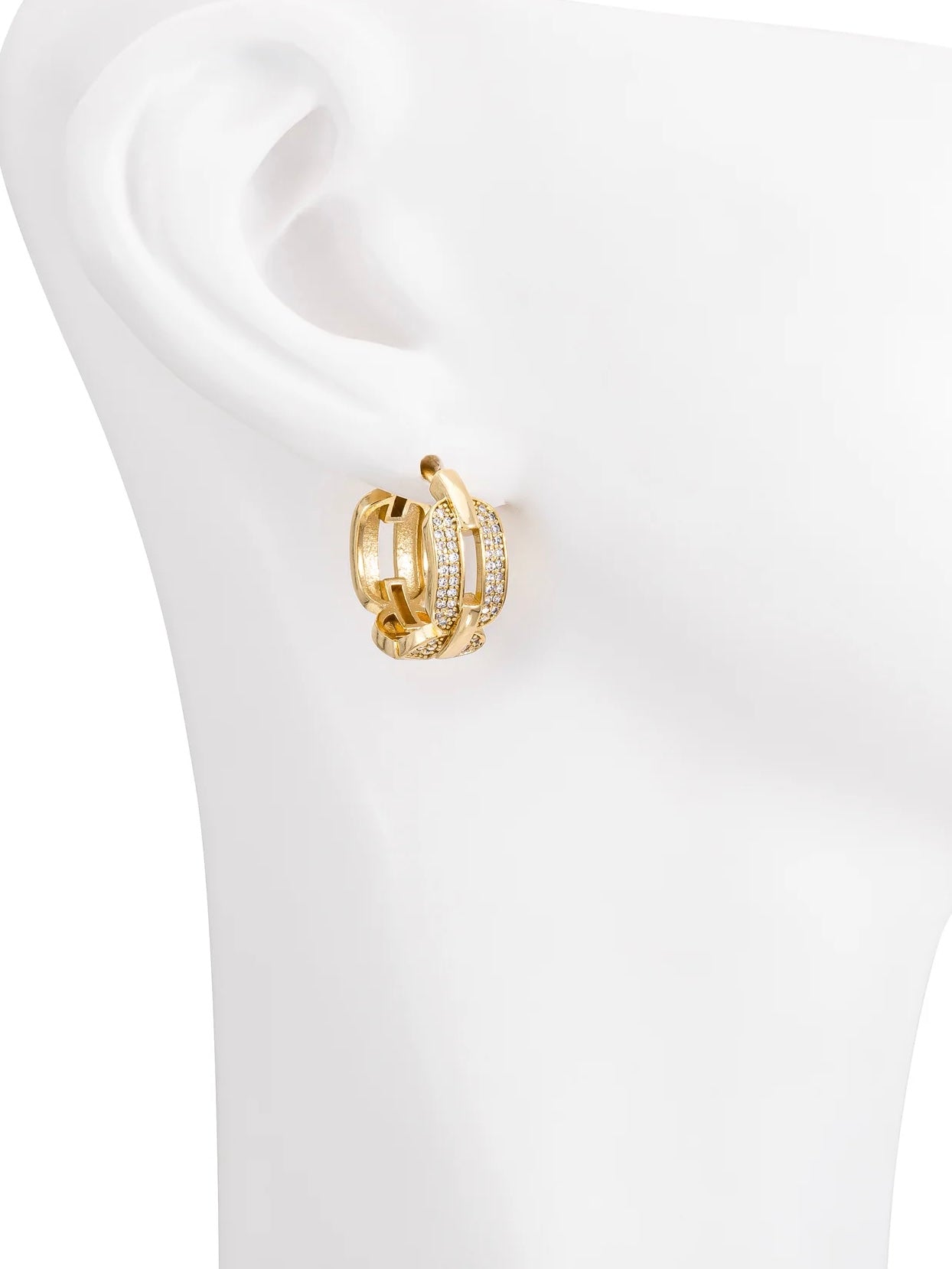 Hoops Eslabones Pavé