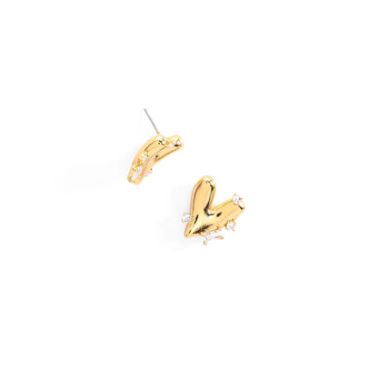 Aretes Corazón Irregular