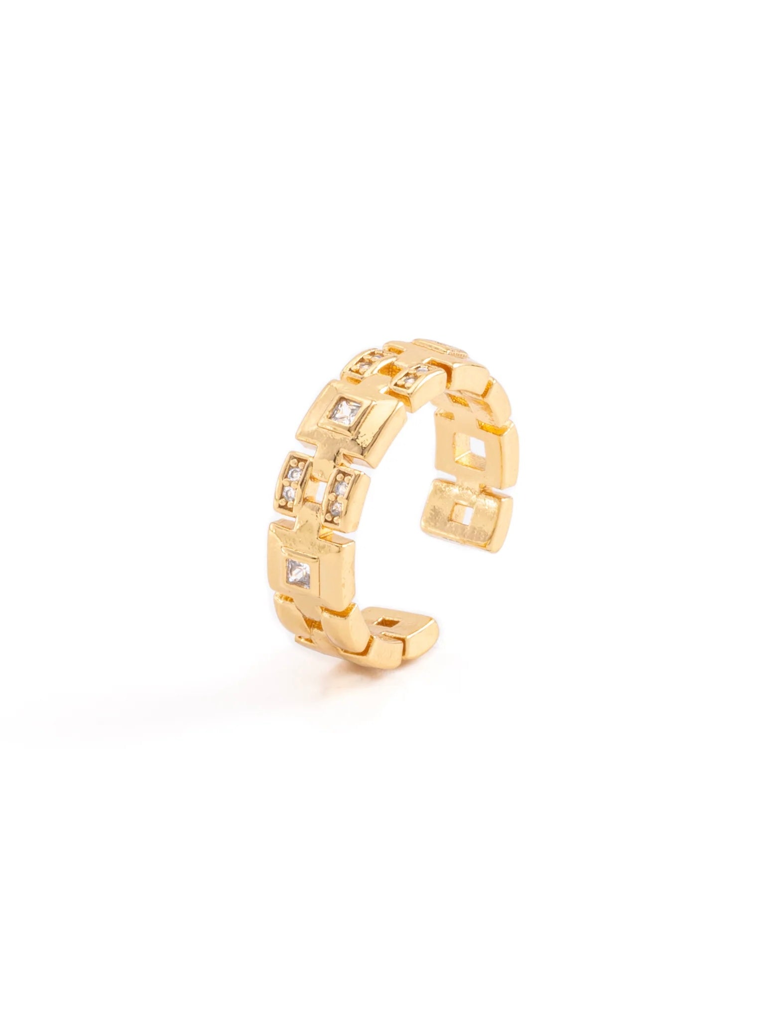 Anillo Grecas Cuadradas - Ajustable