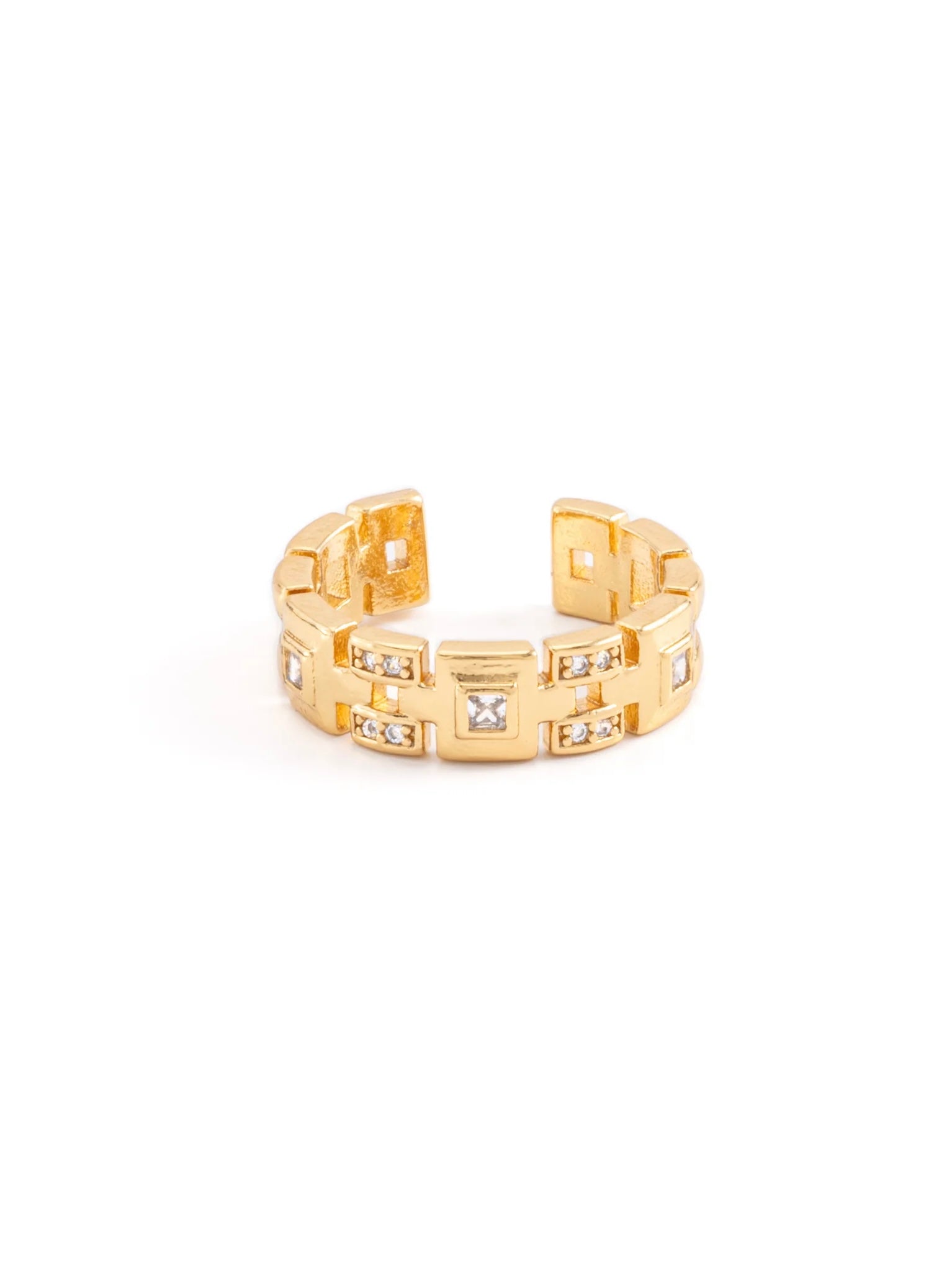 Anillo Grecas Cuadradas - Ajustable