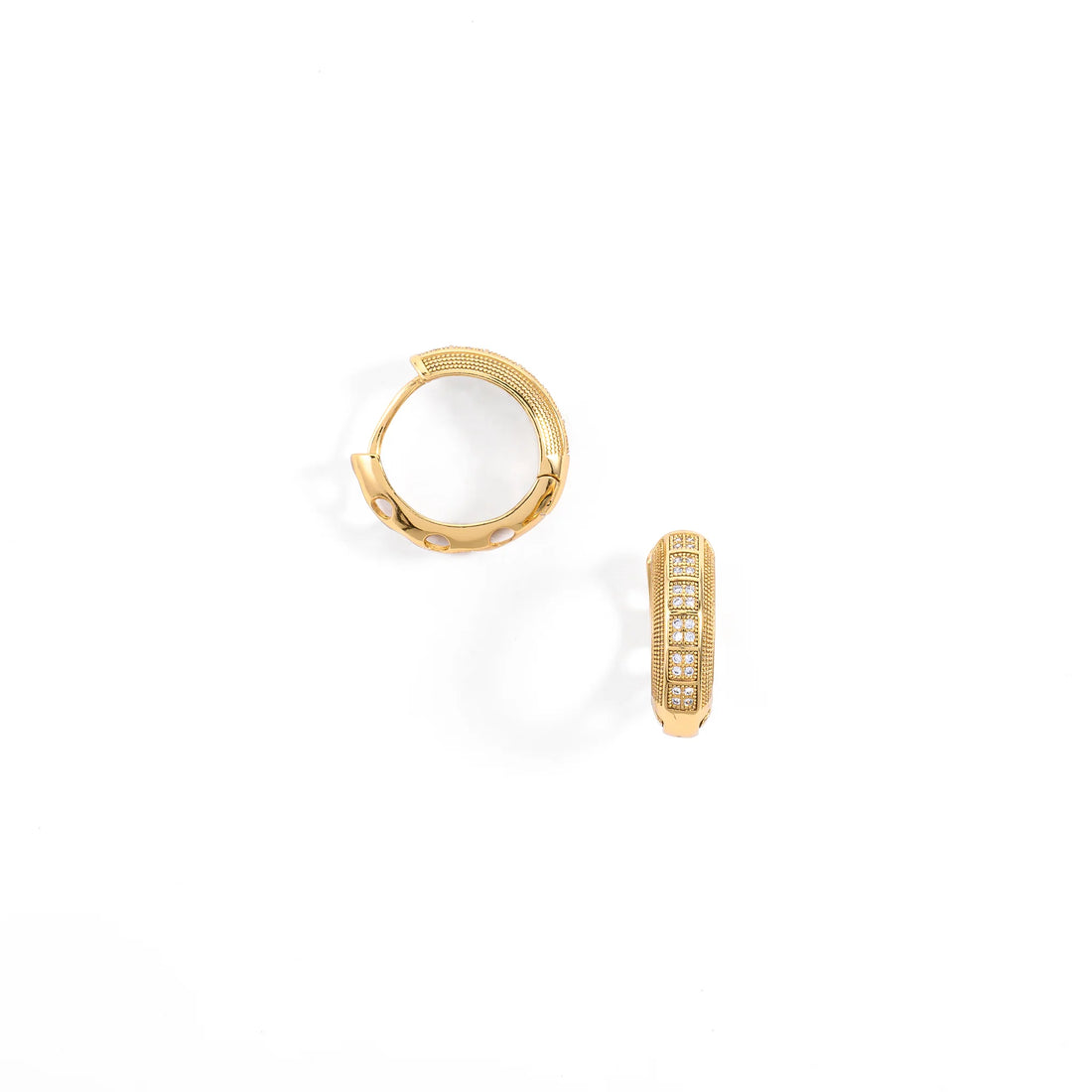 Hoops Textura con Circonias