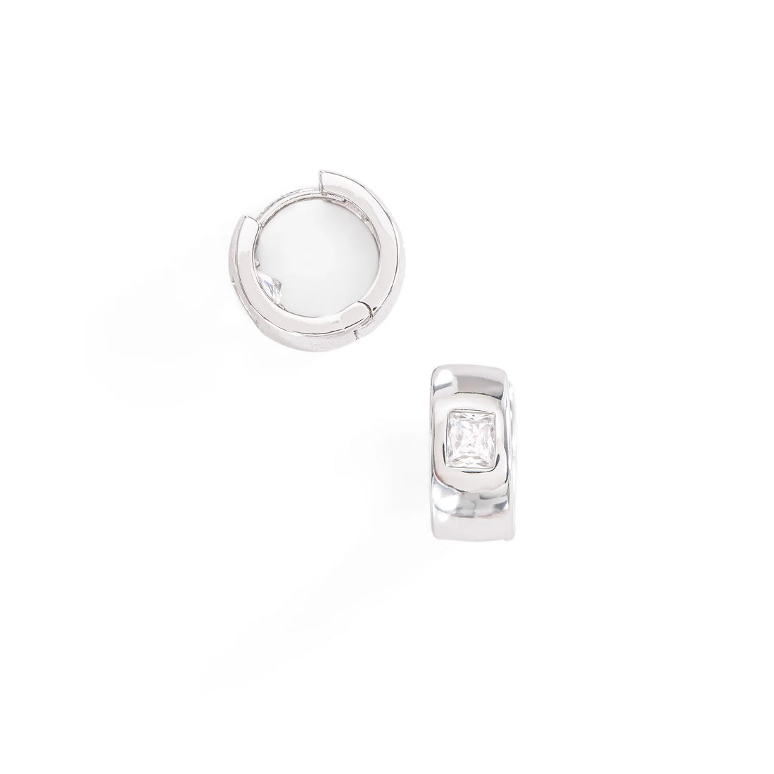 Hoops Zirconia Cuadrada