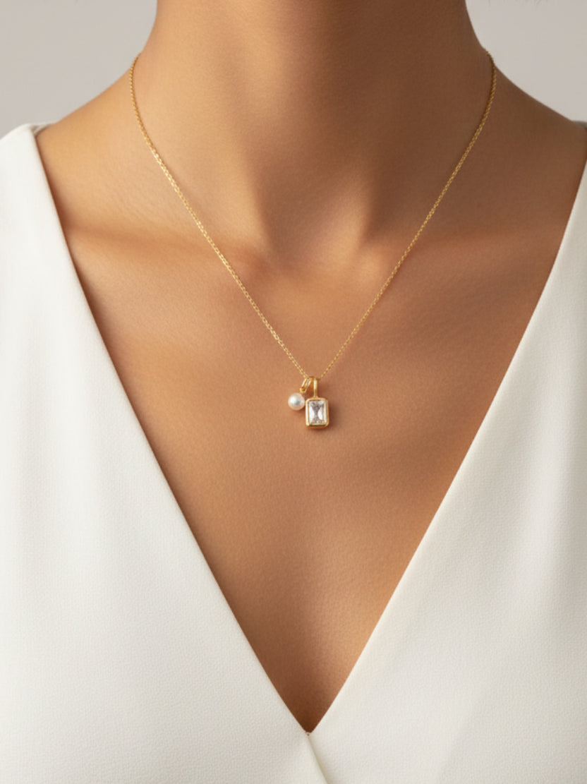 Collar Cristal Mini Perla