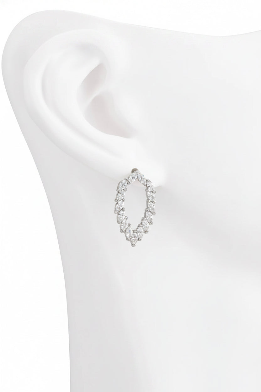 Aretes Espiga - Plateado
