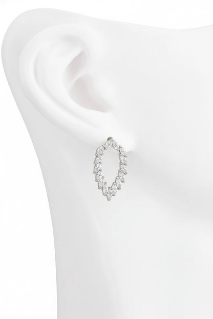 Aretes Espiga - Plateado