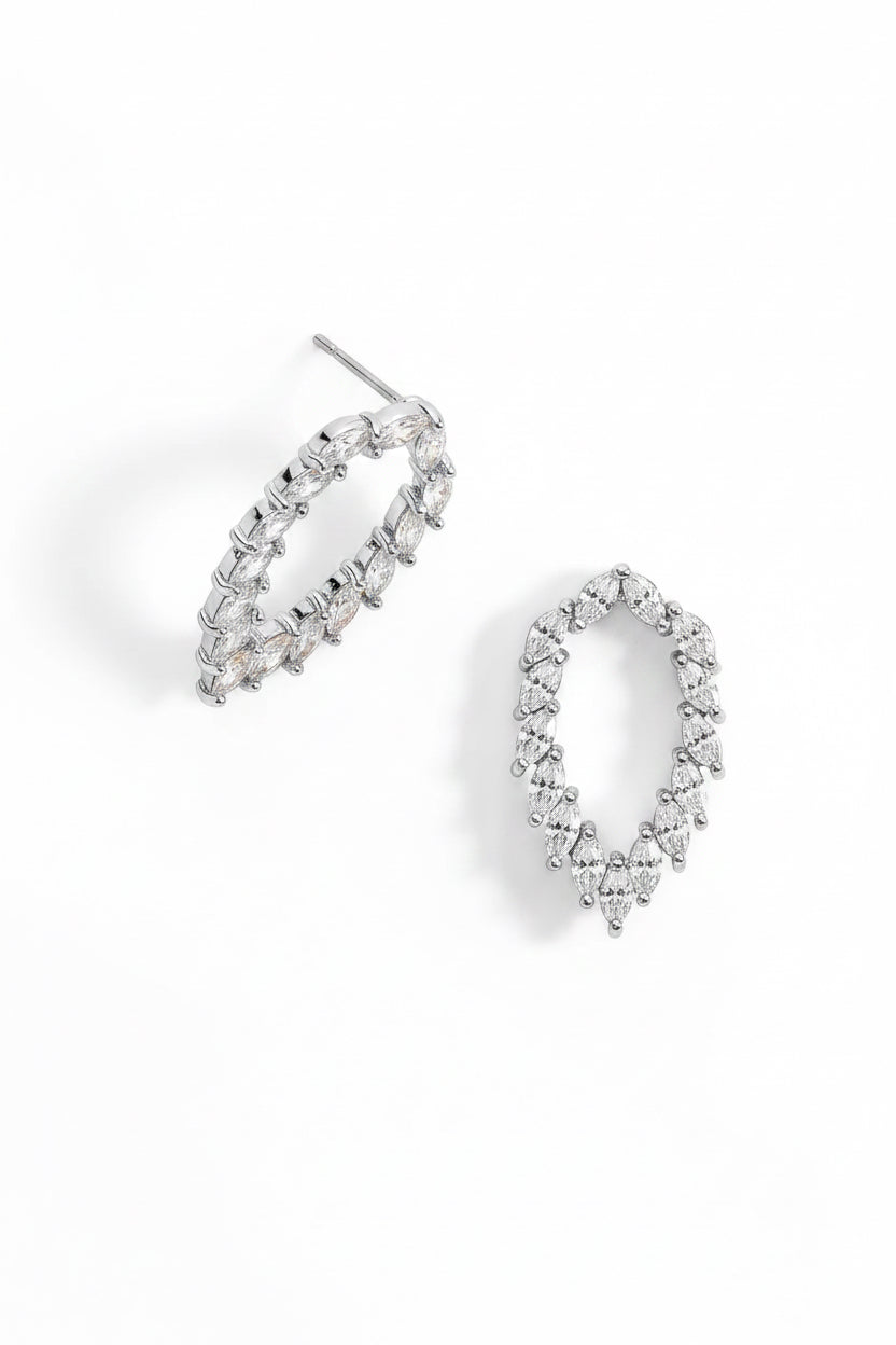Aretes Espiga - Plateado