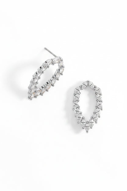 Aretes Espiga - Plateado