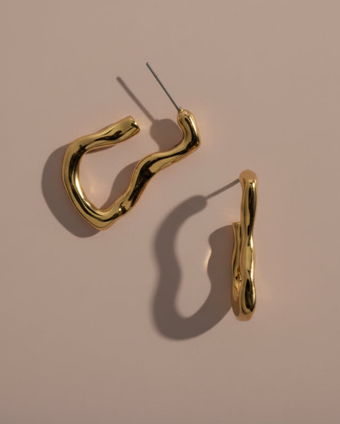 Aretes Gancho Irregular