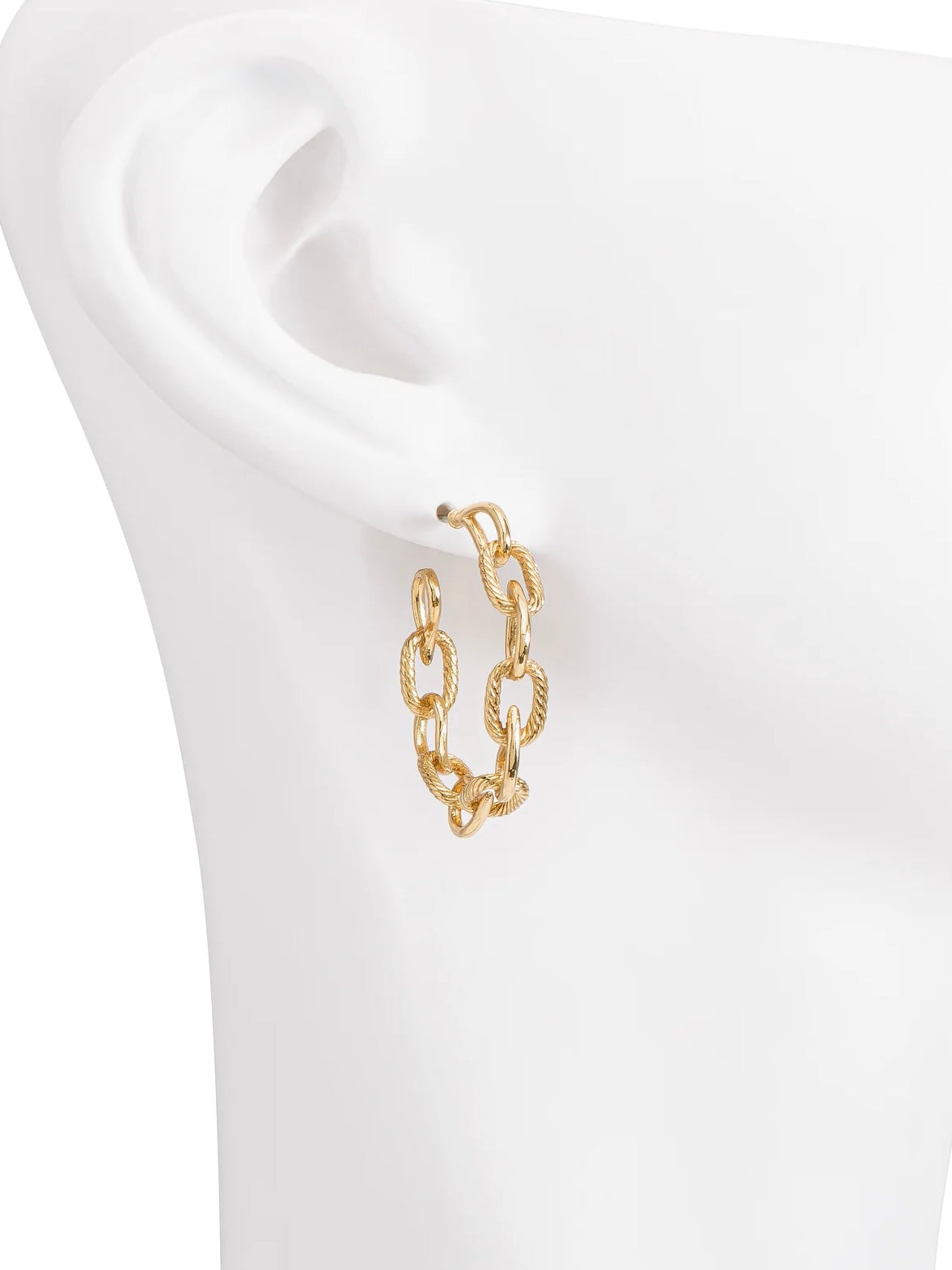 Aretes Eslabones - Dorados