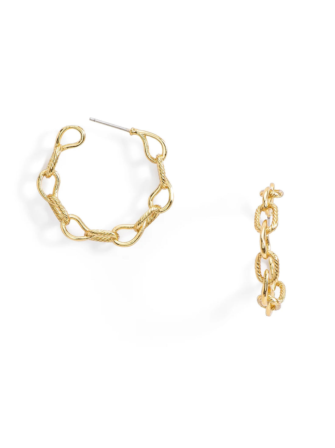 Aretes Eslabones - Dorados