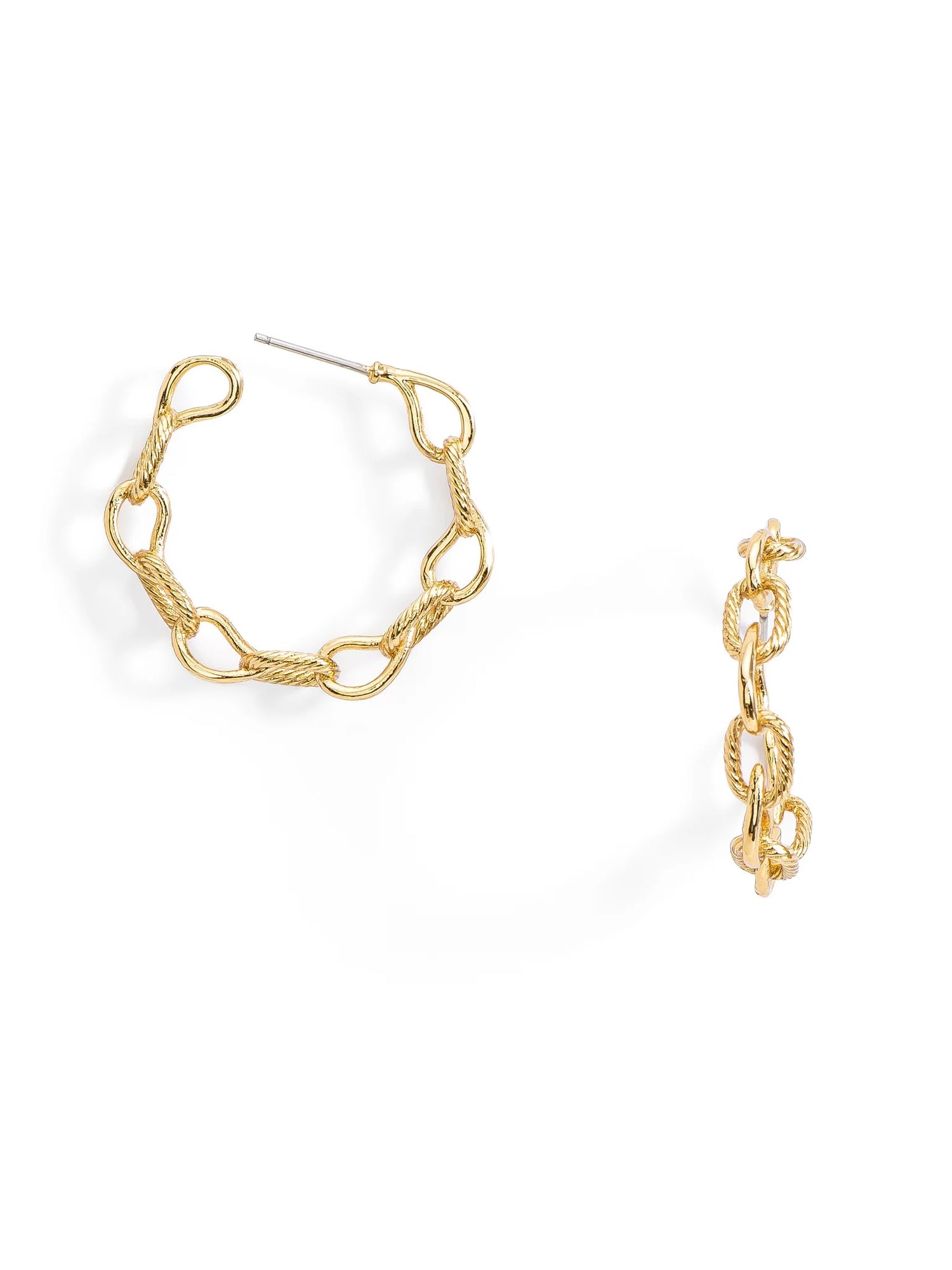 Aretes Eslabones - Dorados