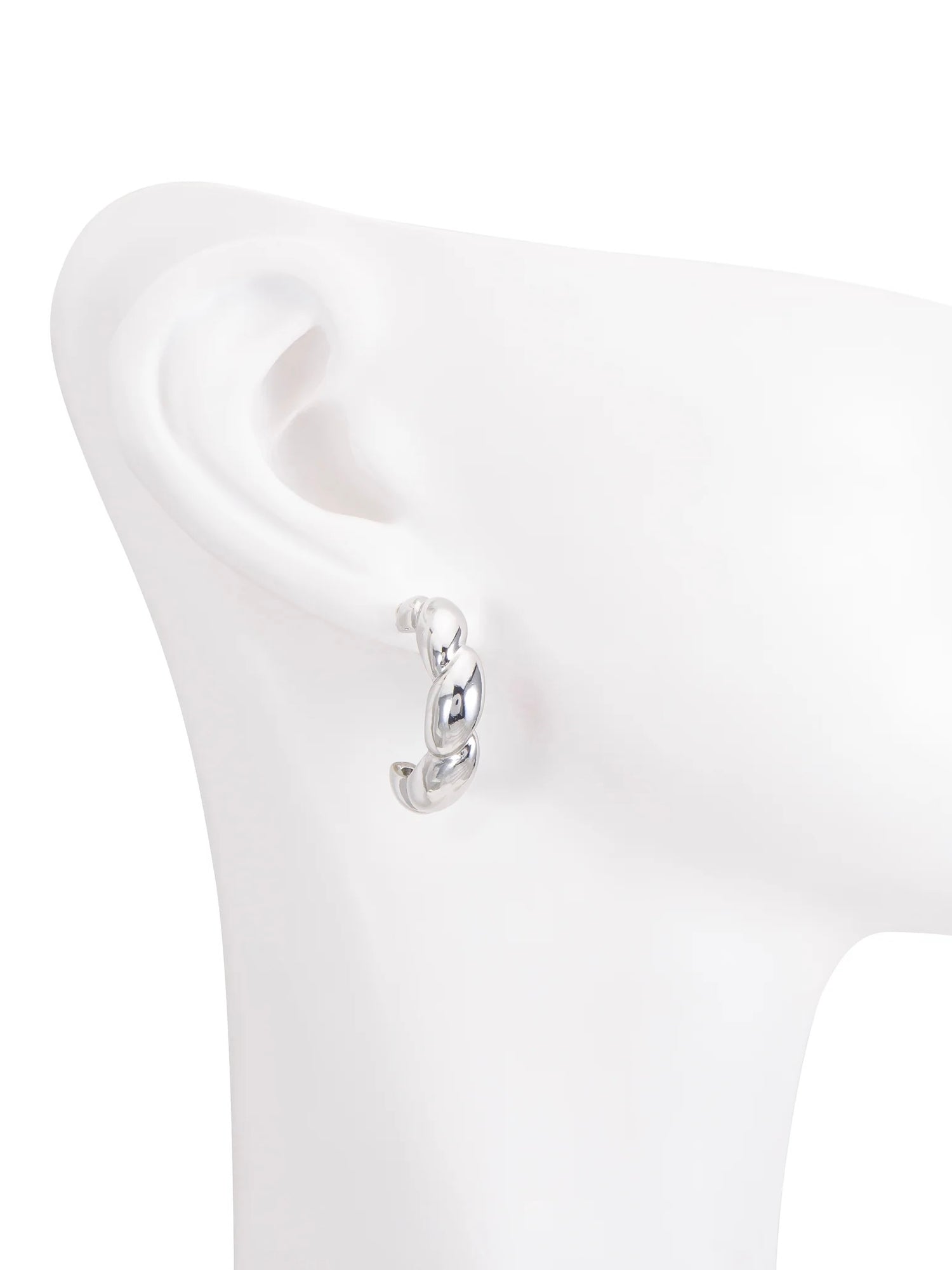 Aretes Baguette Silver