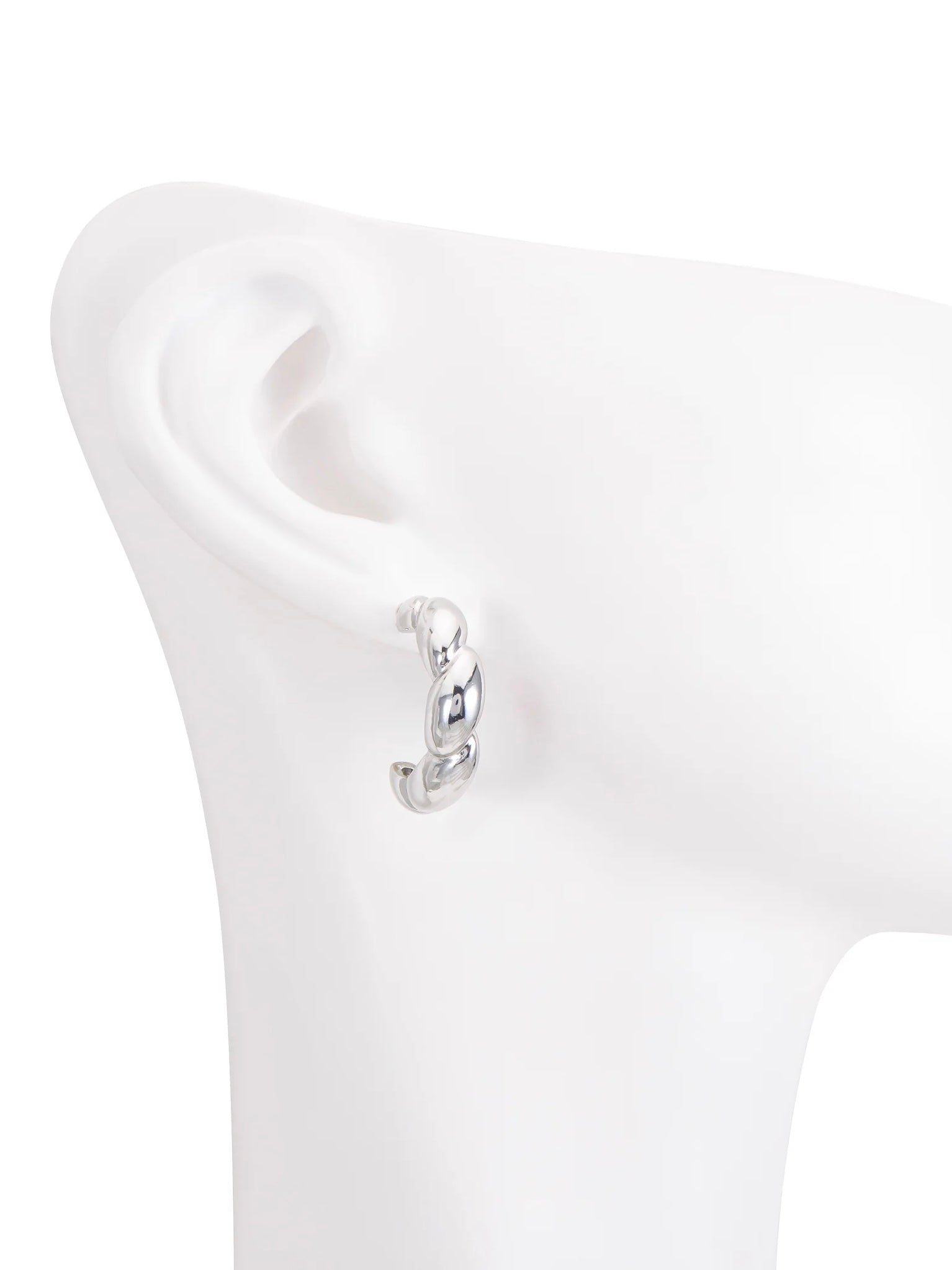 Aretes Baguette Silver