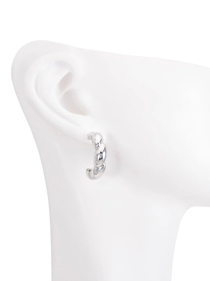 Aretes Baguette Silver