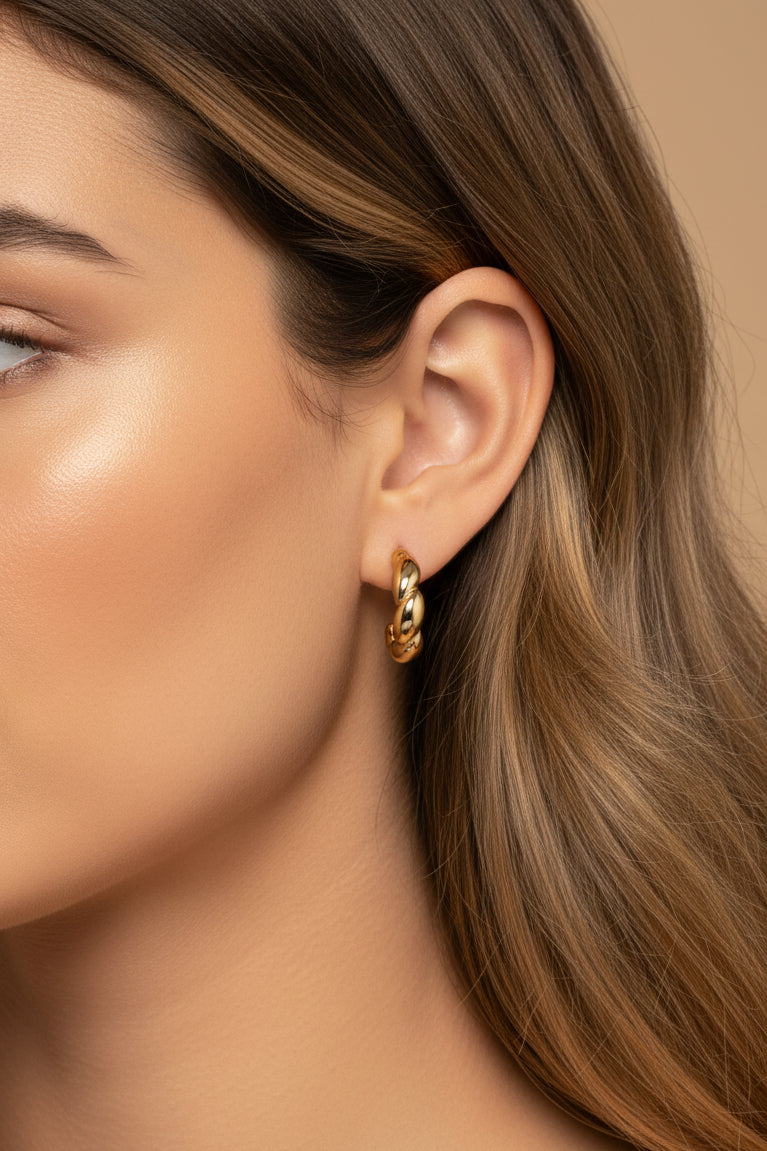 Aretes Baguette Oro