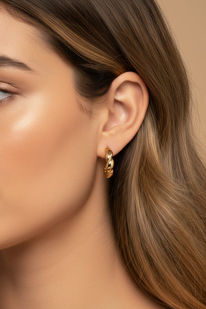 Aretes Baguette Oro