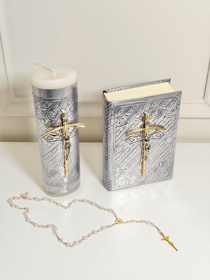 Kit Cristo Curva - Plateado