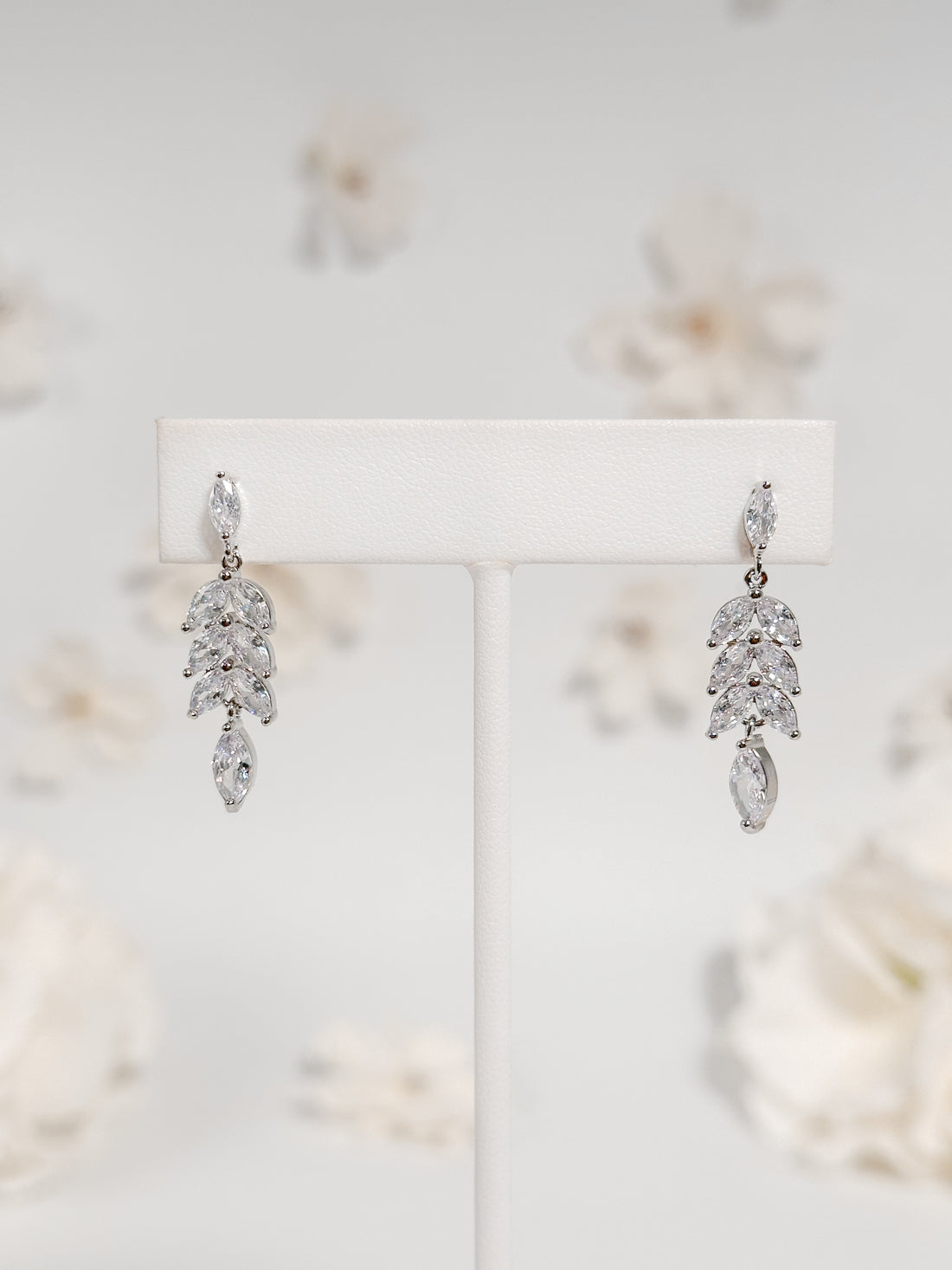 Aretes Hojitas Zirconia