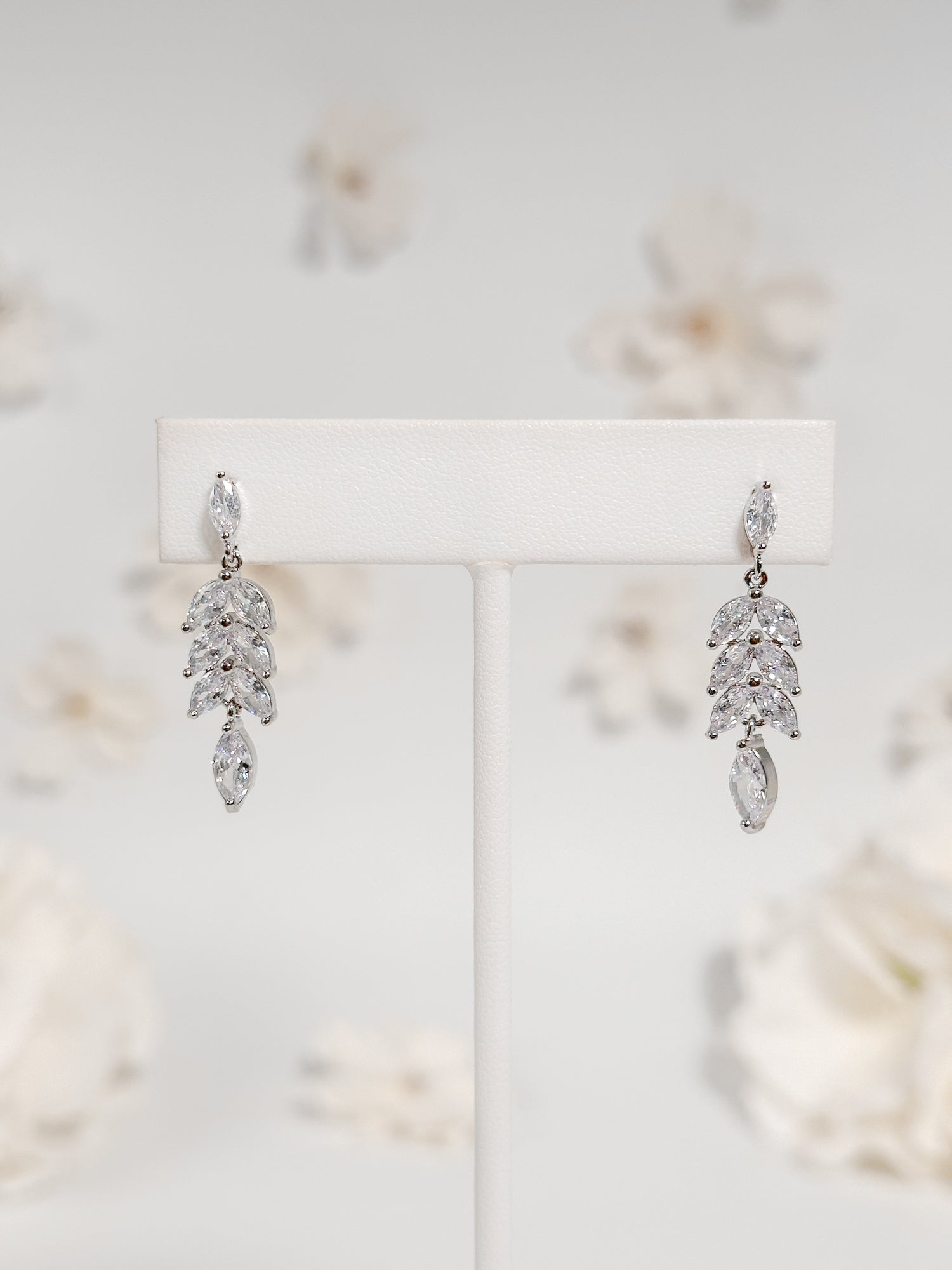 Aretes Hojitas Zirconia