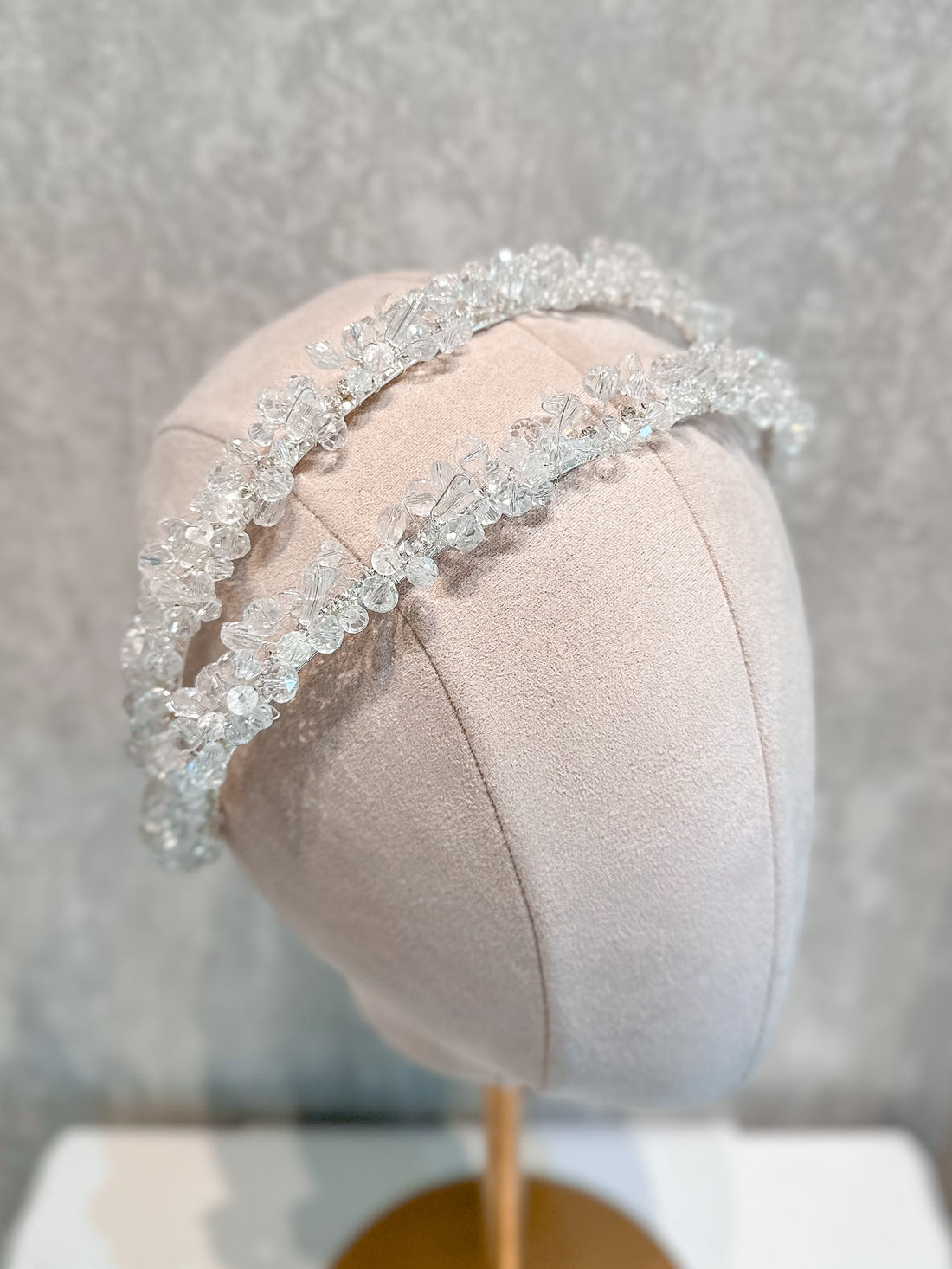 Diadema Doble Halo Cristales