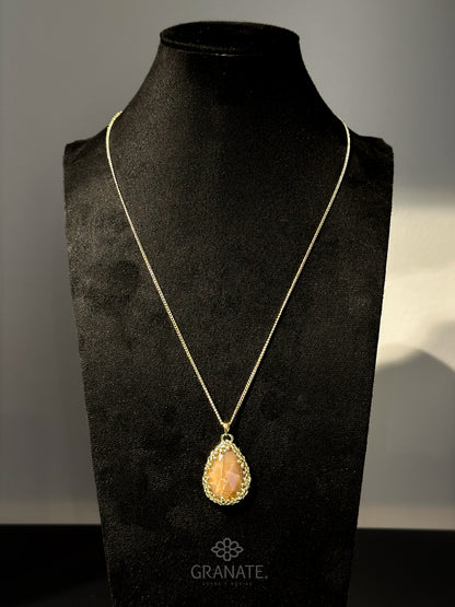 Collar Gota Piedra - Nude