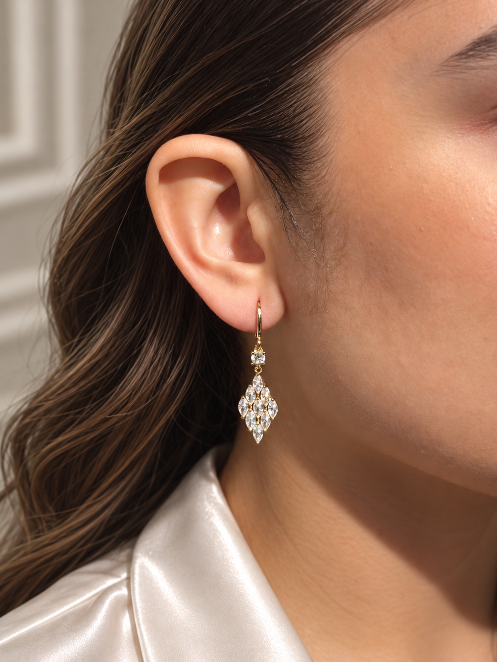 Aretes Marquises Rombo
