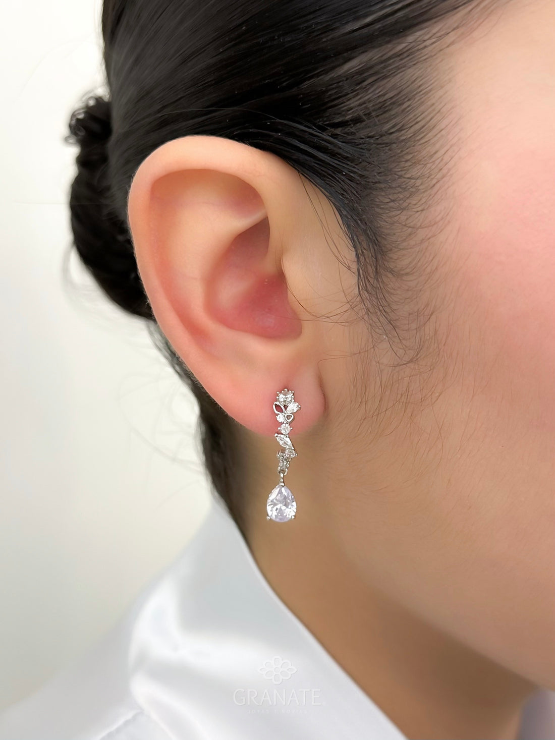Aretes Gota Zirconia