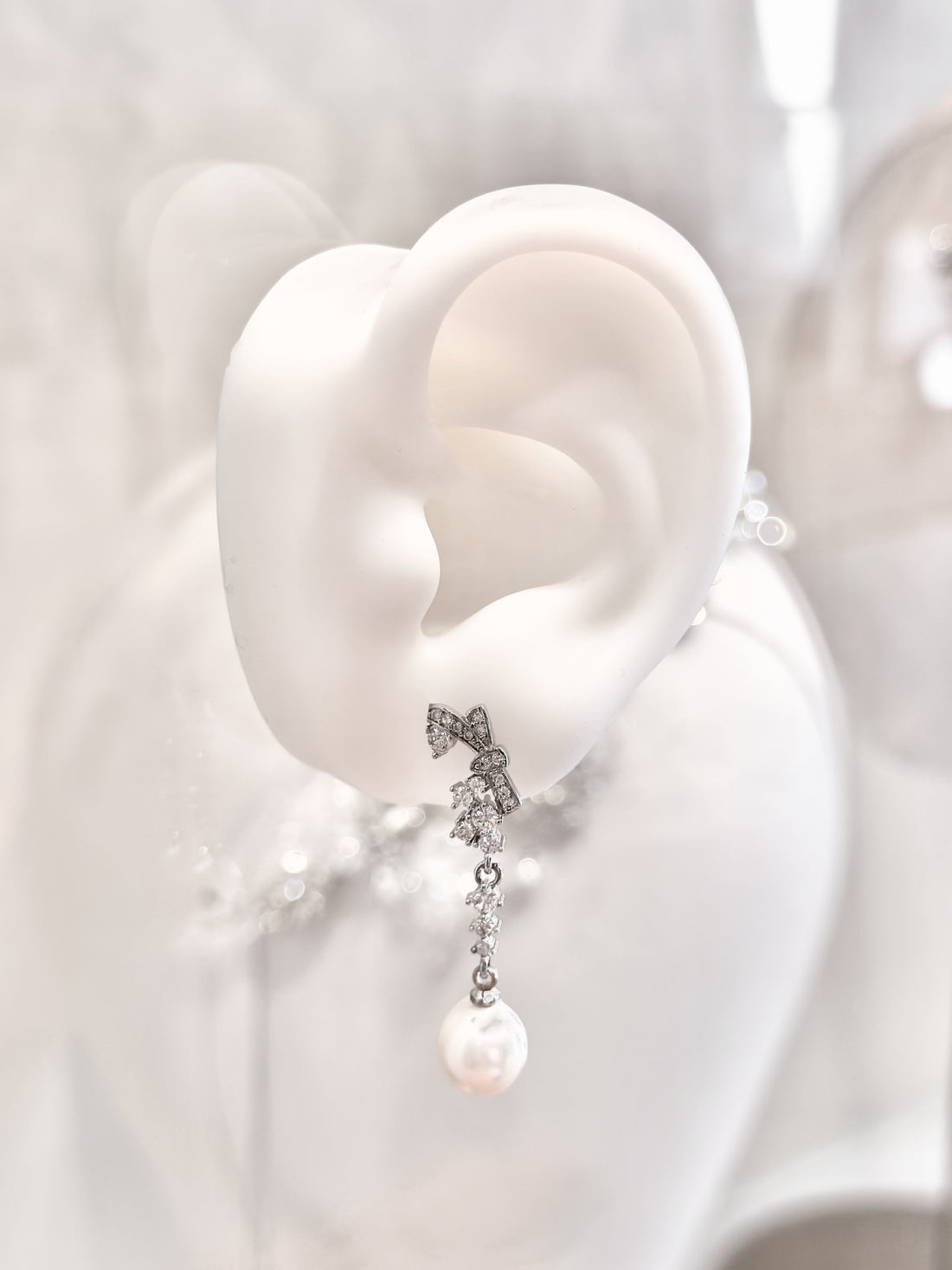 Aretes Lazo Perla