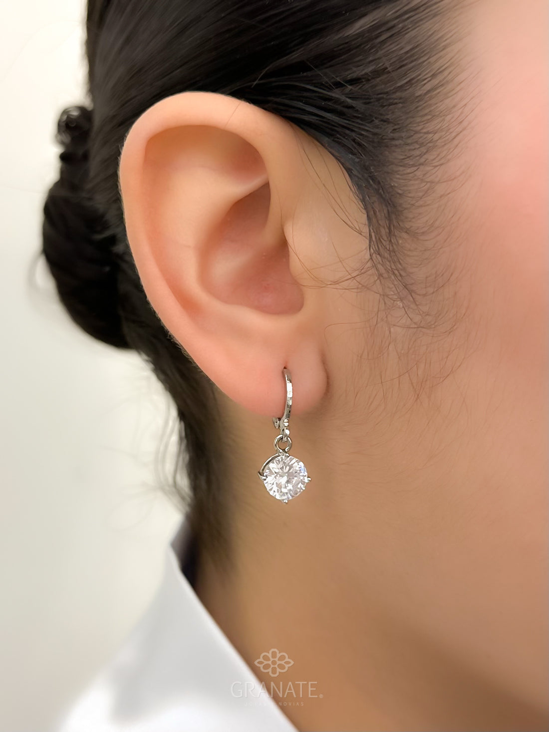 Aretes Zirconia Colgante