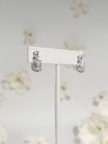 Aretes Oval Halo Zirconias