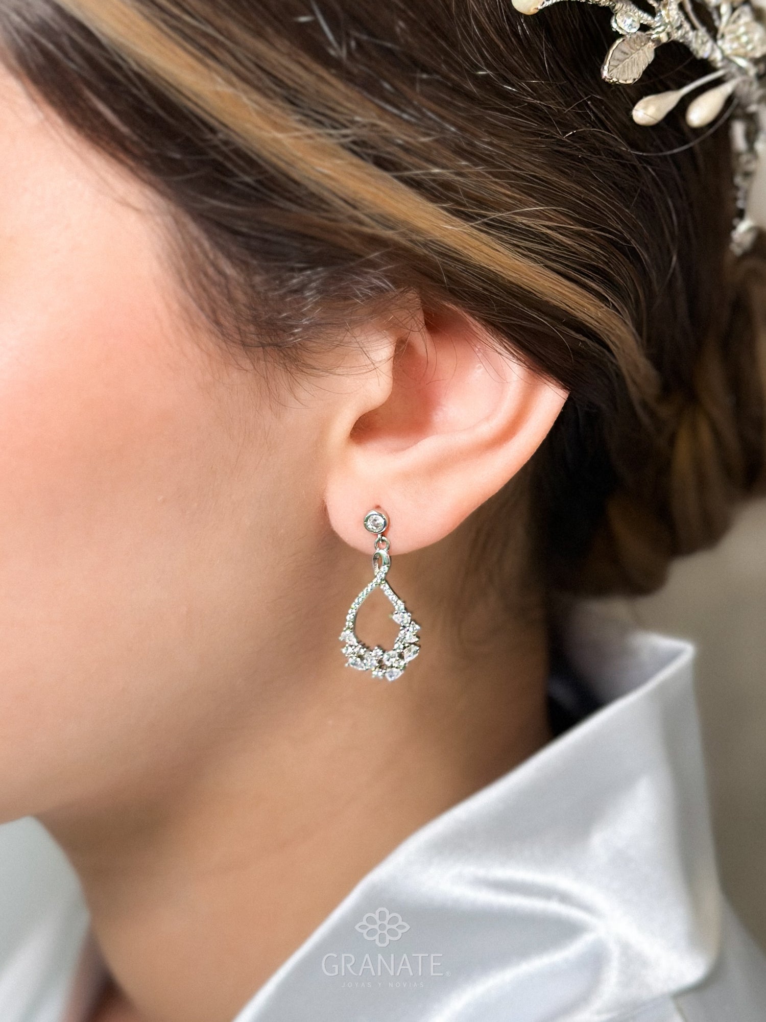 Aretes Gota de Plata