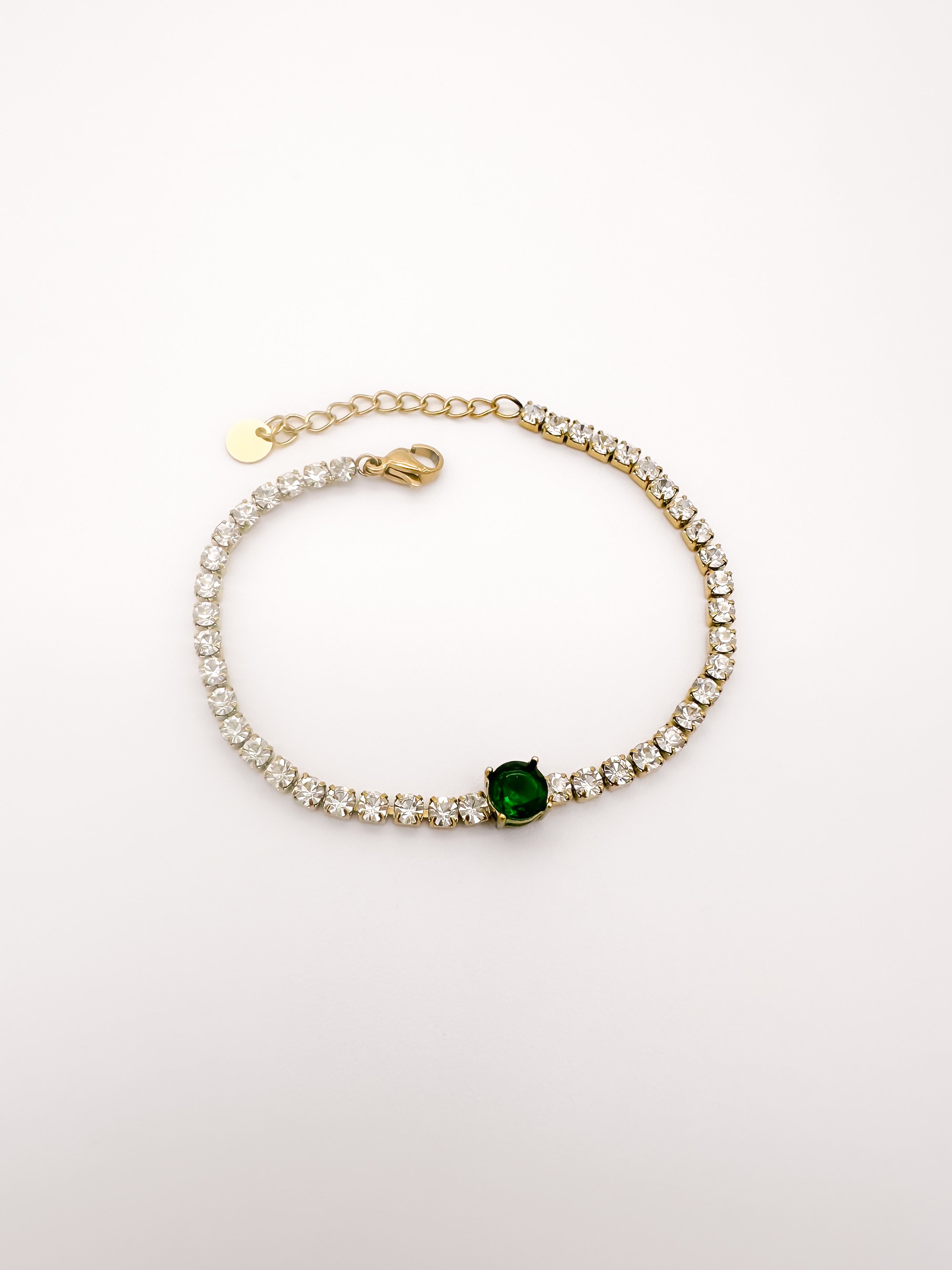 Pulsera Cristal Verde