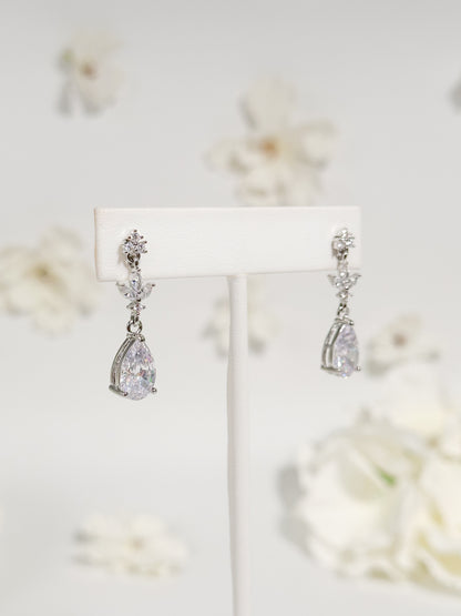 Aretes Gota Colgante Zirconia