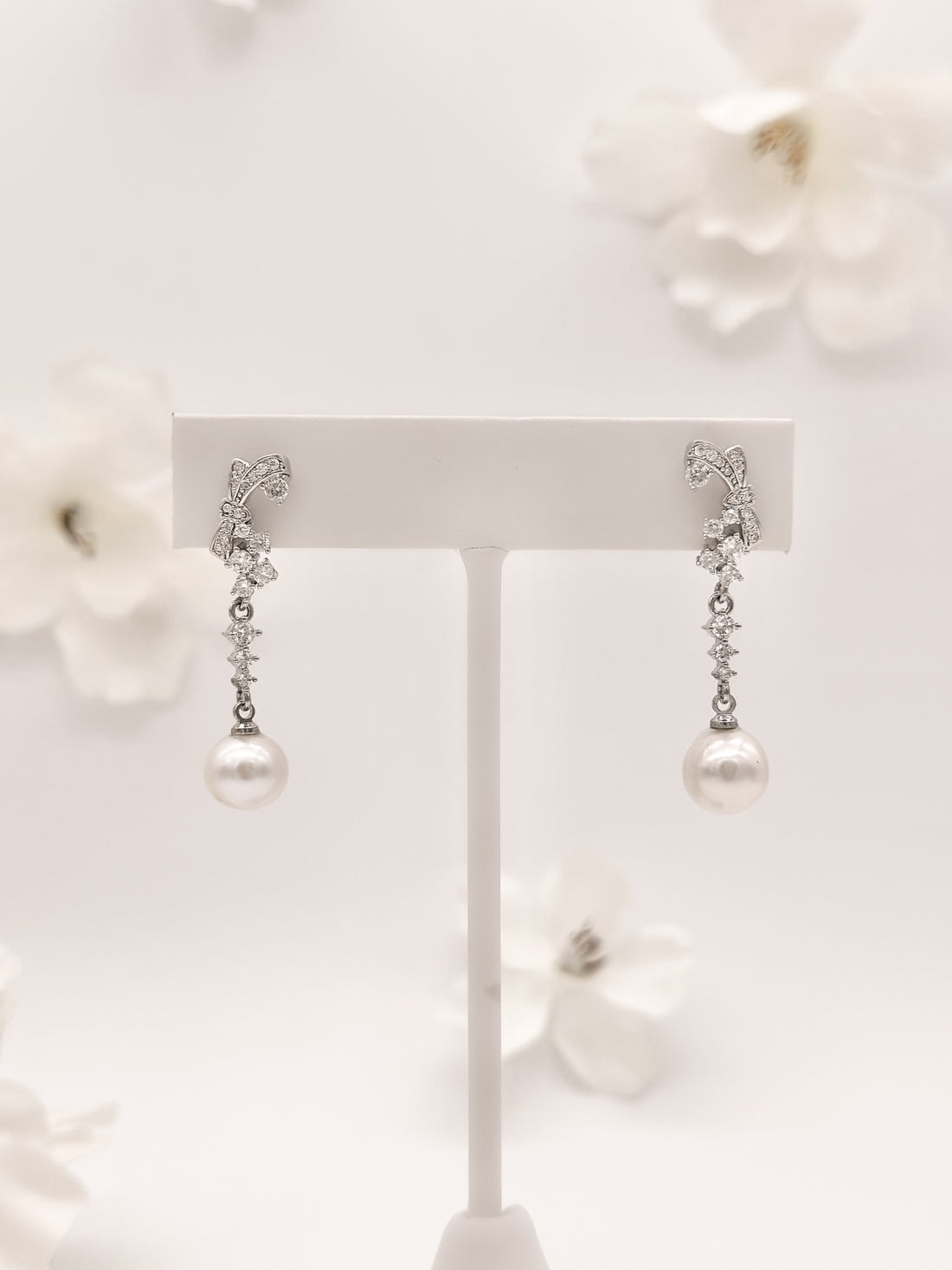 Aretes Lazo Perla