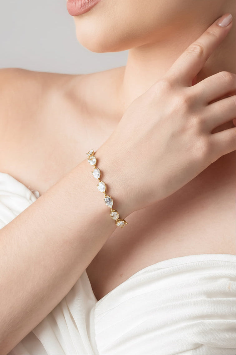 Pulsera Gotas - Dorado