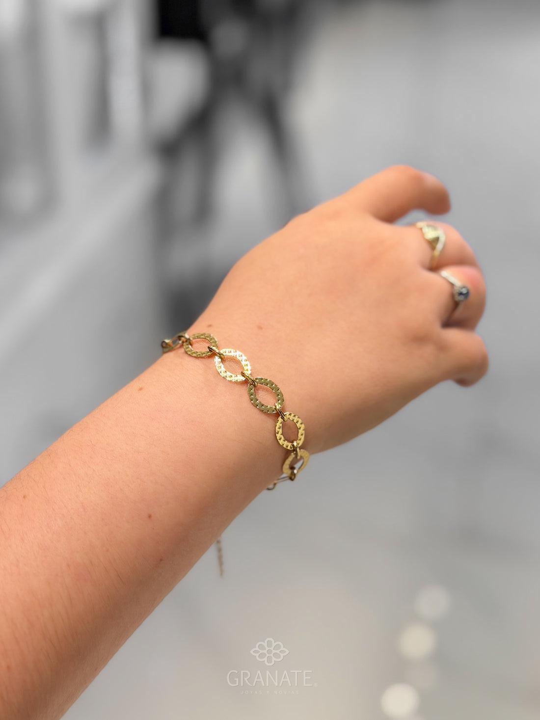 Pulsera Oval Texturizado
