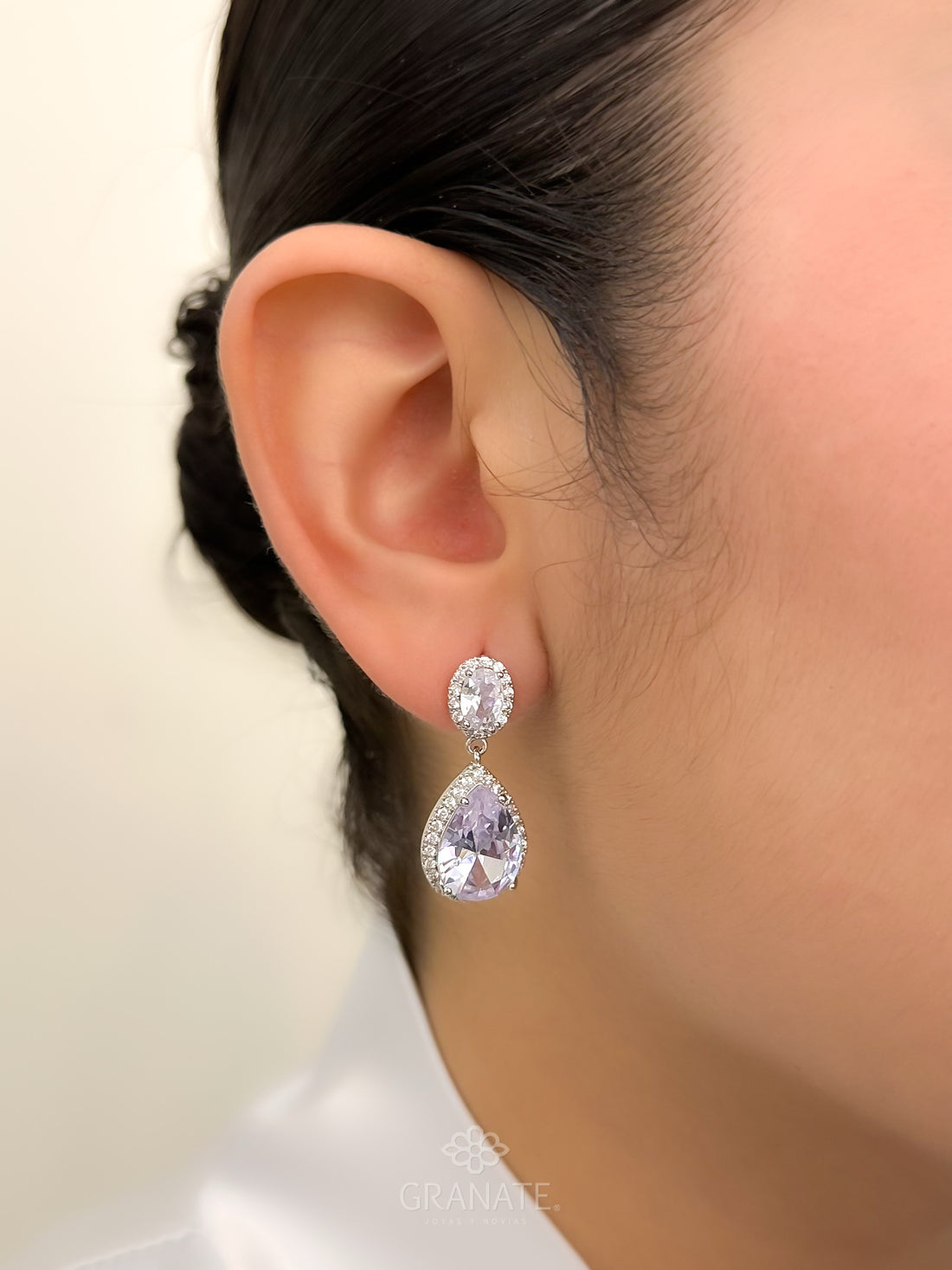 Aretes Óvalo Gota