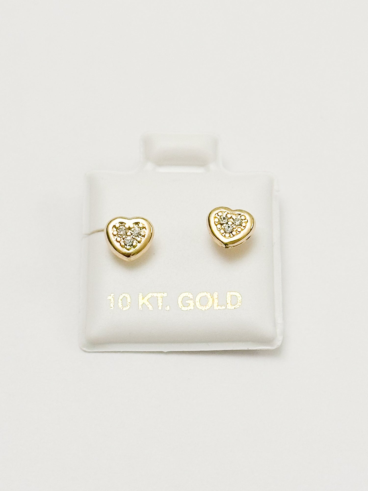 Corazón Zirconia Oro 10k