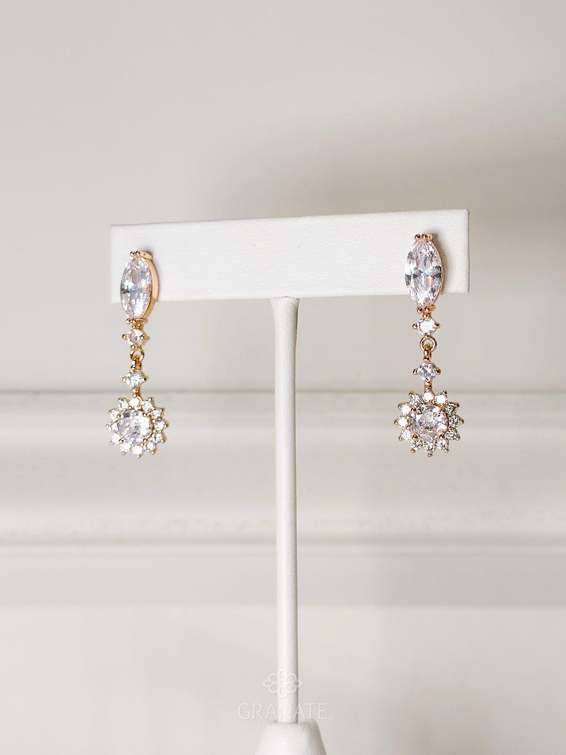 Aretes Marquise Flor