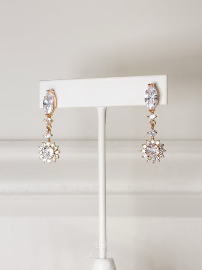 Aretes Marquise Flor